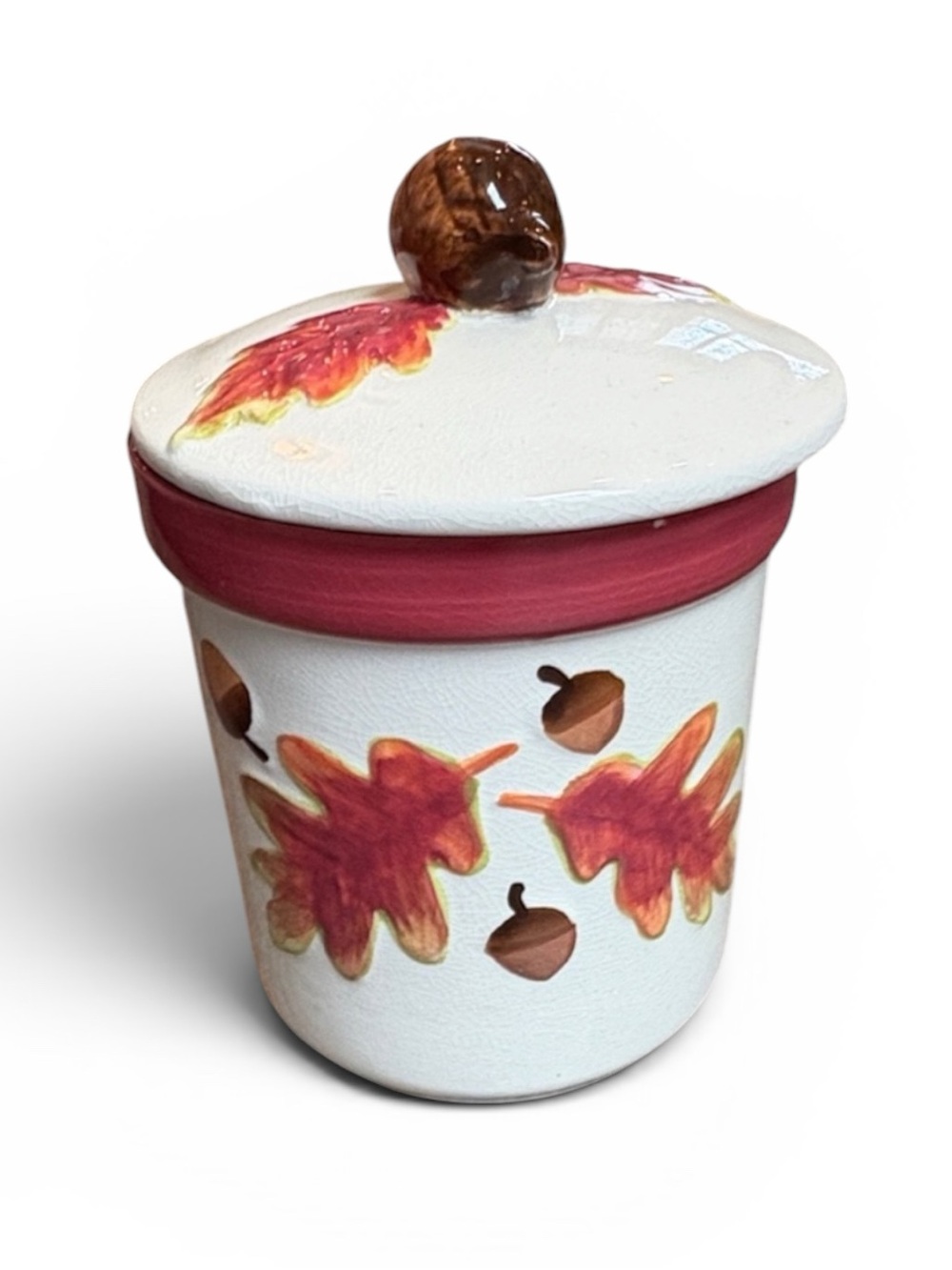 Hallmark Jar Candle Fall Autumn Acorn Thanksgiving Oak NEW